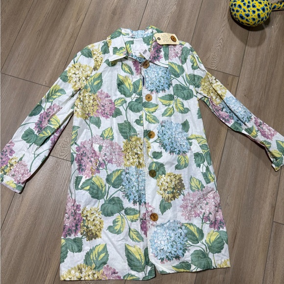 Anthropologie Multicolor Floral Rain Coat - Picture 1 of 2